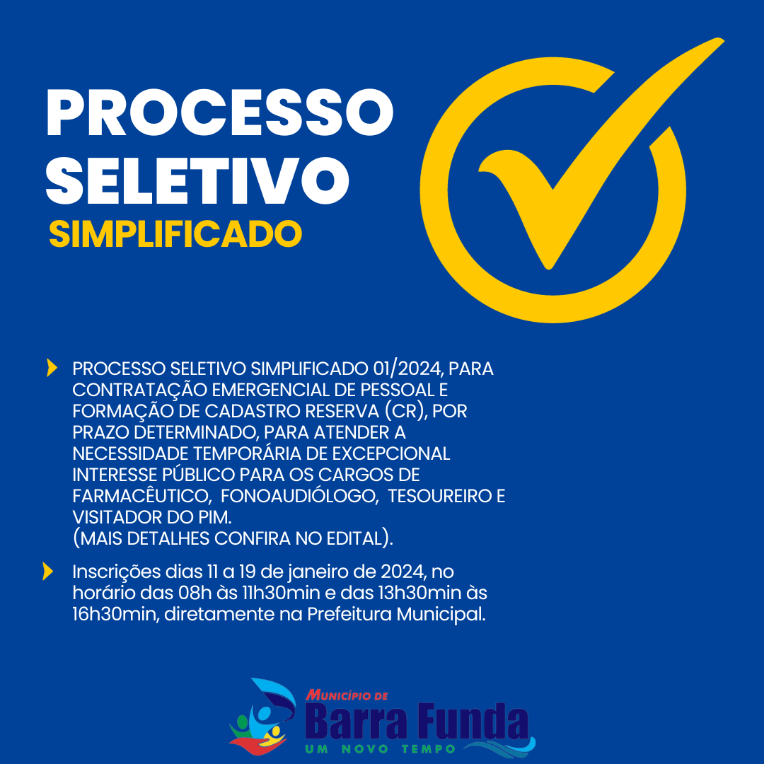 PROCESSO SELETIVO SIMPLIFICADO